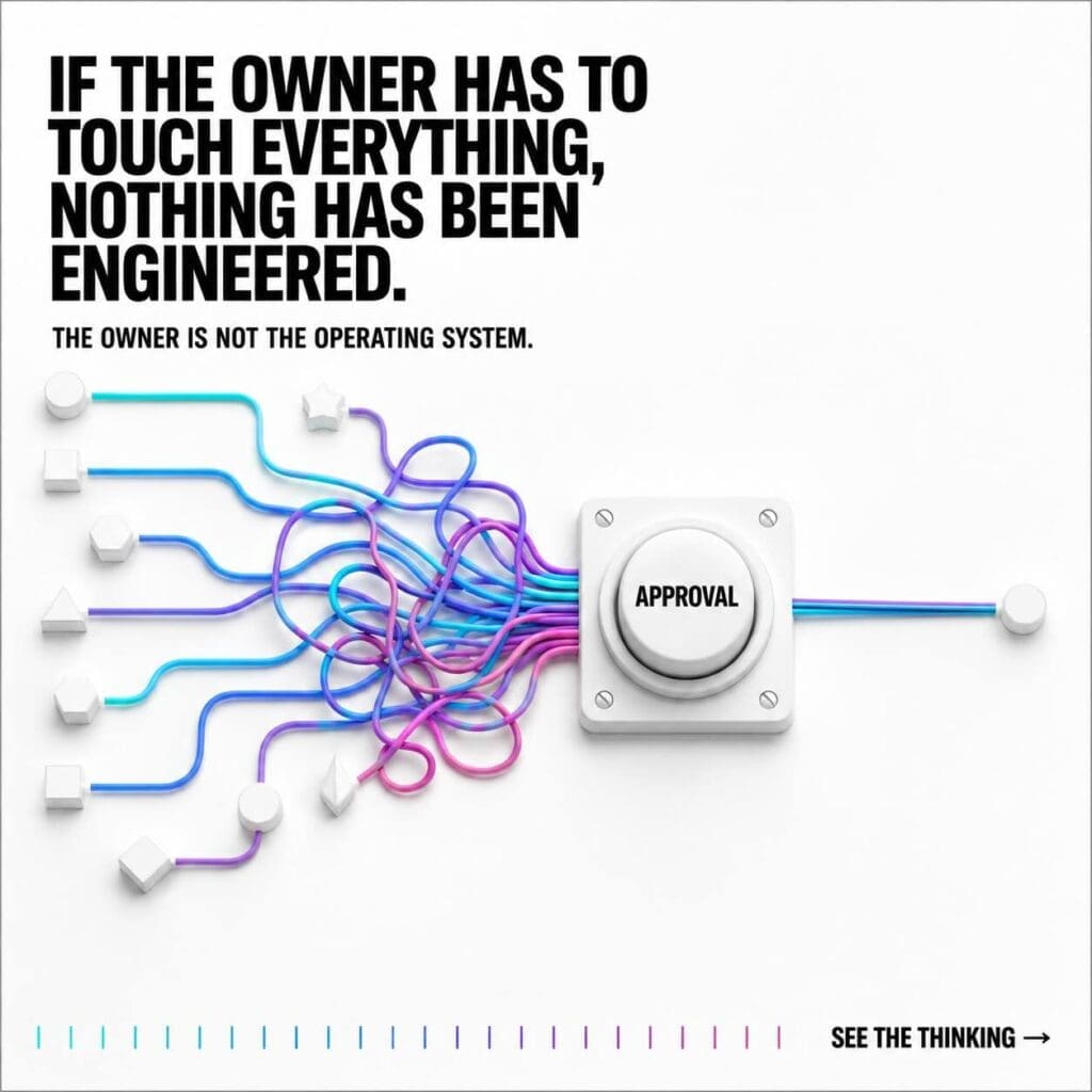 If the owner has to touch everything nothing has been engineered. the owner is not the operating system